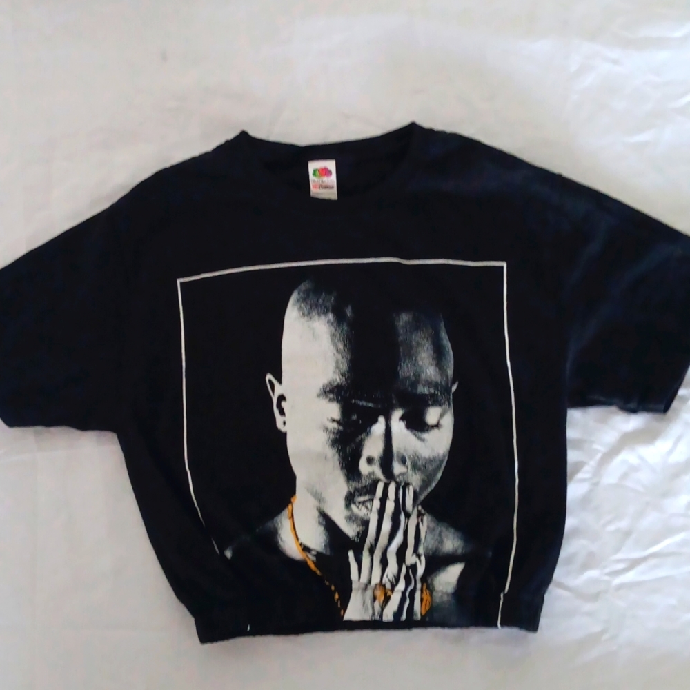 Small crop top Tupac black brand new women